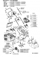 Ersatzteile MTD Benzin Rasenmäher ohne Antrieb 46 P Typ: 11C-663A600  (2003) Grundgerät 