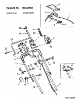 Ersatzteile Gutbrod Motormäher mit Antrieb HB 54 RAS Typ: 12ASQ79U690  (2001) Oberholm