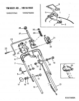 Ersatzteile Yard-Man Motormäher mit Antrieb YM 6021 AS Typ: 12ASQ79T643  (2001) Oberholm