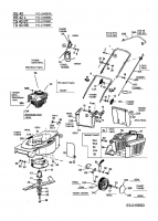 Ersatzteile Turbo Silent Motormäher TS 40 BT Typ: 11C-L73Y667  (2004) Grundgerät