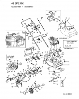 Ersatzteile Ok Motormäher mit Antrieb 46 SPE Typ: 12CE685Y667  (2001) Grundgerät