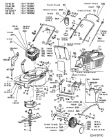 Ersatzteile Turbo Silent Motormäher TS 45 BT Typ: 11C-T73Y667  (2003) Grundgerät