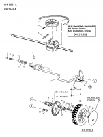 Ersatzteile Yard-Man Motormäher mit Antrieb YM 6021 A Typ: 12A-Q78T643  (2001) Getriebe, Räder