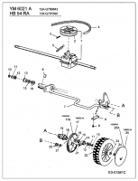 Ersatzteile Yard-Man Motormäher mit Antrieb YM 6021 A Typ: 12A-Q78B643  (2003) Getriebe, Räder