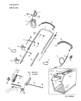Ersatzteile Gutbrod Motormäher mit Antrieb HB 54 RA Typ: 12A-Q78T690  (2001) Grasfangsack, Holm