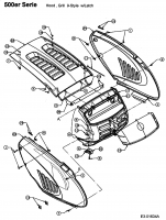 Ersatzteile MTD Rasentraktor RH 155/105 H Typ: 13BA519N600  (2004) Motorhaube 9-Style 