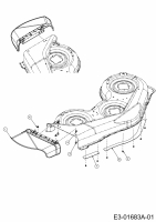 Ersatzteile Troy-Bilt Zero Turn Mustang XP 50 Typ: 17AFCACP011  (2013) Deflektor, Leitblech