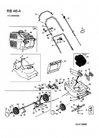 Ersatzteile Raiffeisen Motormäher RB 46-4 Typ: 11C-694H628 (2004) Grundgerät