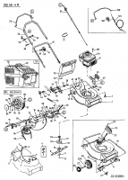 Ersatzteile Raiffeisen Motormäher mit Antrieb RB 46-4 R Typ: 12C-694A628  (2002) Grundgerät