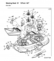 Ersatzteile Yard-Man Rasentraktoren AG 5135 Typ: 13BA504G643  (2003) Mähwerk G (42/107cm)