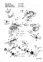 Ersatzteile MTD Benzin Rasenmäher mit Antrieb GE 53 AK Typ: 12A-Y77D678  (2003) Grundgerät 