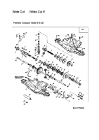 Cub Cadet Ersatzteile Motormäher mit Antrieb Wide Cut E 12AF753B603  (2004) Getriebe Peerless