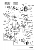 Ersatzteile Turbo Silent Motormäher mit Antrieb TS 45 BRE-T Typ: 12CET73Q667  (2003) Grundgerät