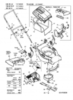 Ersatzteile Turbo Silent Motormäher TS 45 BB Typ: 11D-T44M667  (2005) Grasfangsack, Holm, Messer, Motor