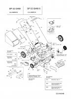 Ersatzteile MTD Benzin Rasenmäher mit Antrieb SP 53 GHW 6 Typ: 12A-568E678  (2005) Grundgerät 