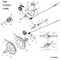 Ersatzteile MTD Motorhacke T 380/50 Typ: 21A-382A678  (2004) Hackantrieb 