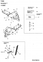 Ersatzteile MTD Motorhacke T 380/50 Typ: 21A-382A678  (2004) Motor, Rahmen, Sporn 