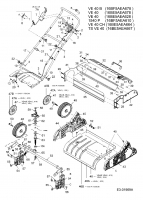 Ersatzteile Turbo Silent Elektrovertikutierer VE 40 Typ: 16BE5AEA667  (2005) Holm, Räder