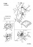 Ersatzteile MTD Motorhacke T 210 Typ: 21A-212A678  (2005) Grundgerät 