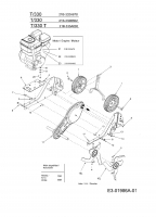 Ersatzteile MTD Motorhacke T 330/50 Typ: 21B-332B602  (2005) Hacksterne, Motor, Räder 