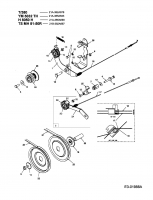 Ersatzteile Yard-Man Motorhacken YM 5032 TH Typ: 21A-385A643  (2005) Hackantrieb