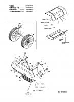 Ersatzteile Gutbrod Motorhacken H 8050 H Typ: 21A-385A690  (2005) Keilriemenschutz, Räder, Schutzblech Hackwerk