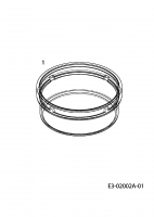 Ersatzteile MTD Rasentraktor RH 155/105 H Typ: 13BA519N600  (2004) Radkappen 