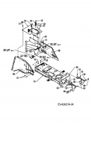 Ersatzteile MTD Rasentraktor RH 155/105 H Typ: 13BA519N600  (2004) Rahmen 