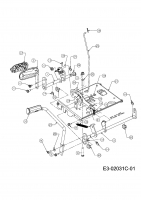 Ersatzteile M Tech Rasentraktoren M 220/105 A Typ: 13AU488N605  (2008) Pedale