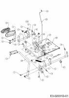 Ersatzteile M Tech Rasentraktoren M 155/92 A Typ: 13AM485E605  (2010) Pedale