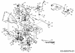 Ersatzteile Gutbrod Rasentraktoren GLX 92 RA Typ: 13ED50GE690  (2012) Fahrantrieb