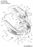 Ersatzteile Yard-Man Rasentraktoren TA 4135 Typ: 13DH474A643  (2007) Motorhaube 4-Style ab 27/09/2007