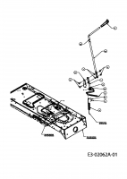 Ersatzteile Verts Loisirs Rasentraktoren VL 165 H 42 TD Typ: 13AD488N617  (2004) Mähwerkseinschaltung