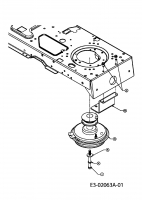 Ersatzteile Gutbrod Rasentraktoren GLX 105 RA Typ: 13BW506N690  (2006) Motorkeilriemenscheibe