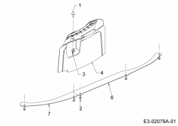 Ersatzteile MTD Rasentraktor BE 107 T Typ: 13HM76KG648  (2015) Mulch Kit 