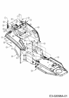 Ersatzteile MTD Rasentraktor RH 125/92 B Typ: 13DC458E600  (2004) Sitzwanne 