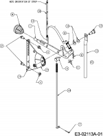 Ersatzteile Cmi Rasentraktoren 91-12 Typ: 13D1472B620  (2007) Geschwindigkeitsregelung