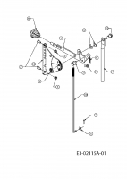 Ersatzteile Motec Rasentraktoren MTR 300 Typ: 13D1457E640  (2005) Geschwindigkeitsregelung