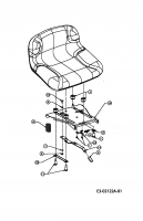 Ersatzteile Edenparc Rasentraktoren Edenparc 135/96 Typ: 13DH479F408 (2007) Sitzträger