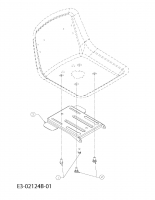 Ersatzteile Sunline Rasentraktoren SL-S 1201 Typ: 13D1452B685  (2006) Sitzträger
