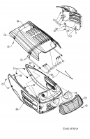 Ersatzteile MTD Rasentraktor RH 125/92 B Typ: 13DH458E600  (2005) Motorhaube 8-Style 