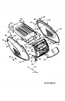 Ersatzteile Lawnflite Rasentraktoren 603 Typ: 13DC479C611  (2004) Motorhaube 9-Style