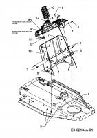 Ersatzteile MTD Rasentraktor RH 125/92 Typ: 13D1452E600  (2004) Armaturenbrett 