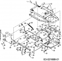 Ersatzteile Mastercut Rasentraktoren 130/92 RH Typ: 13D1452E657  (2006) Mähwerksaushebung