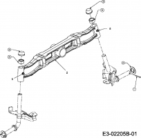 Ersatzteile Yard-Man Rasentraktoren AF 6150 Typ: 13AV604F643  (2007) Vorderachse