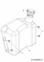 Ersatzteile Gutbrod Rasentraktoren Sprint SLX 107 S Typ: 13AP606G690  (2000) Tank 2 Gal