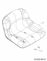 Ersatzteile MTD Rasentraktor B 135/96 Typ: 13AA668F678  (2004) Sitz 