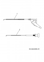 Ersatzteile Edenparc Rasentraktoren EP 180/105 Typ: 13AT489N608  (2004) Choke- und Gaszug