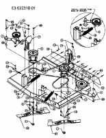 Ersatzteile Gutbrod Rasentraktoren GLX 92 SHL Typ: 13BE516I690  (2005) Mähwerk I (36/92cm)