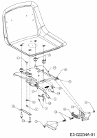 Ersatzteile Gutbrod Rasentraktoren Sprint SLX 107 S Typ: 13AP606G690  (2000) Sitzträger